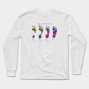 Types of Footprints Long Sleeve T-Shirt